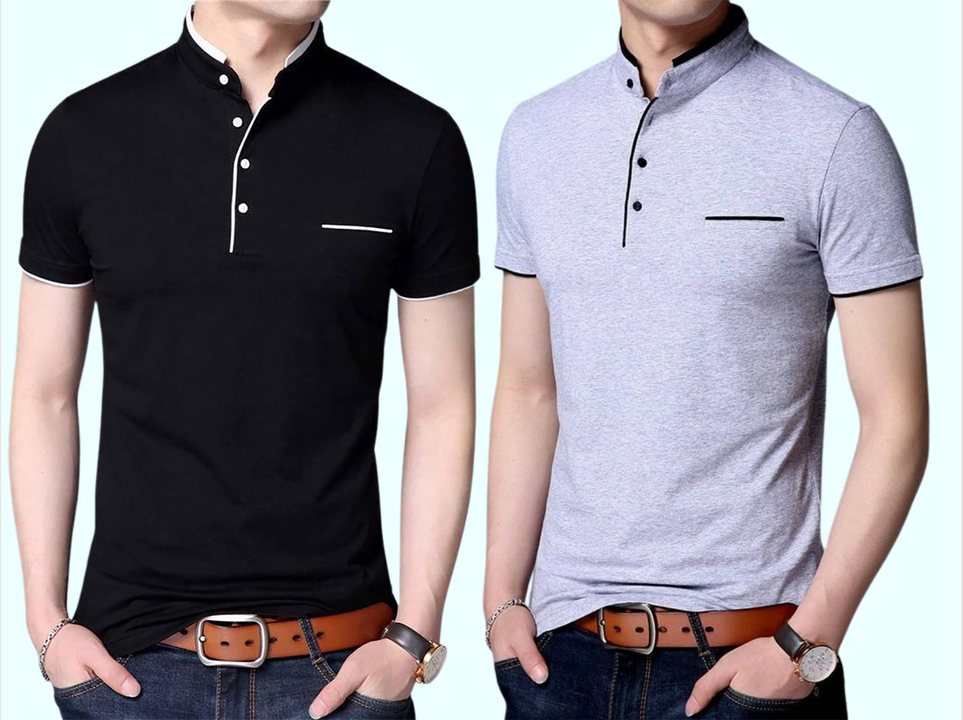     			Letsshine Men Cotton Blend Regular Fit Solid T-Shirt ( Multicolor1 )