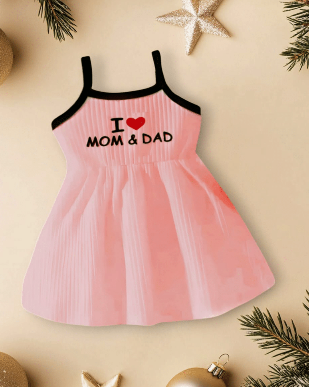     			MCST Cotton Blend Frock For Baby Girls ( Pack of 1 , Peach )