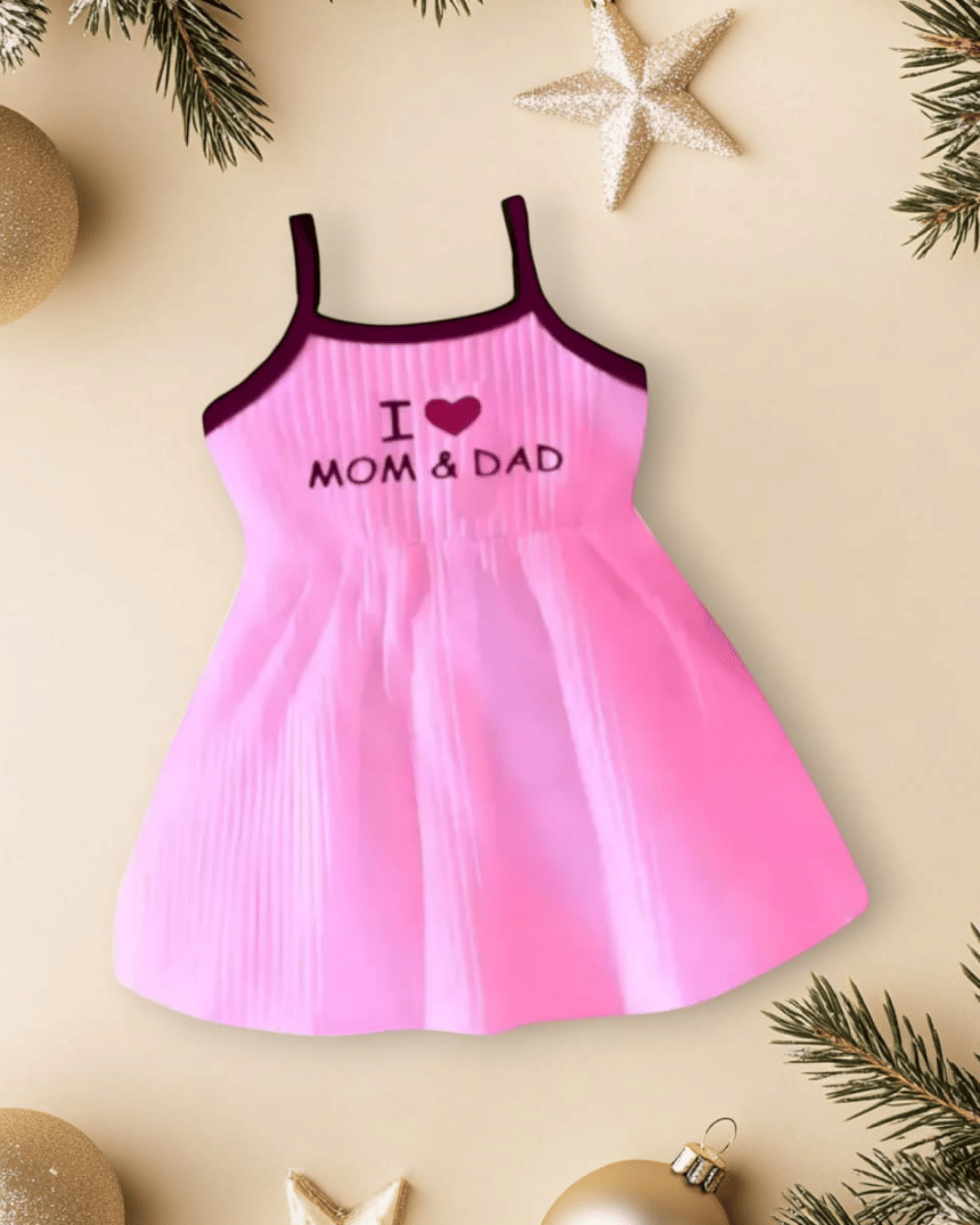 MCST Cotton Blend Frock For Baby Girls ( Pack of 1 , Pink ) MCST Cotton Blend Frock For Baby Girls ( Pack of 1 , Pink )