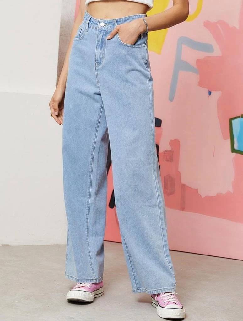     			Mercel Women's Regular Fit High-Rise Jeans ( Light Blue )