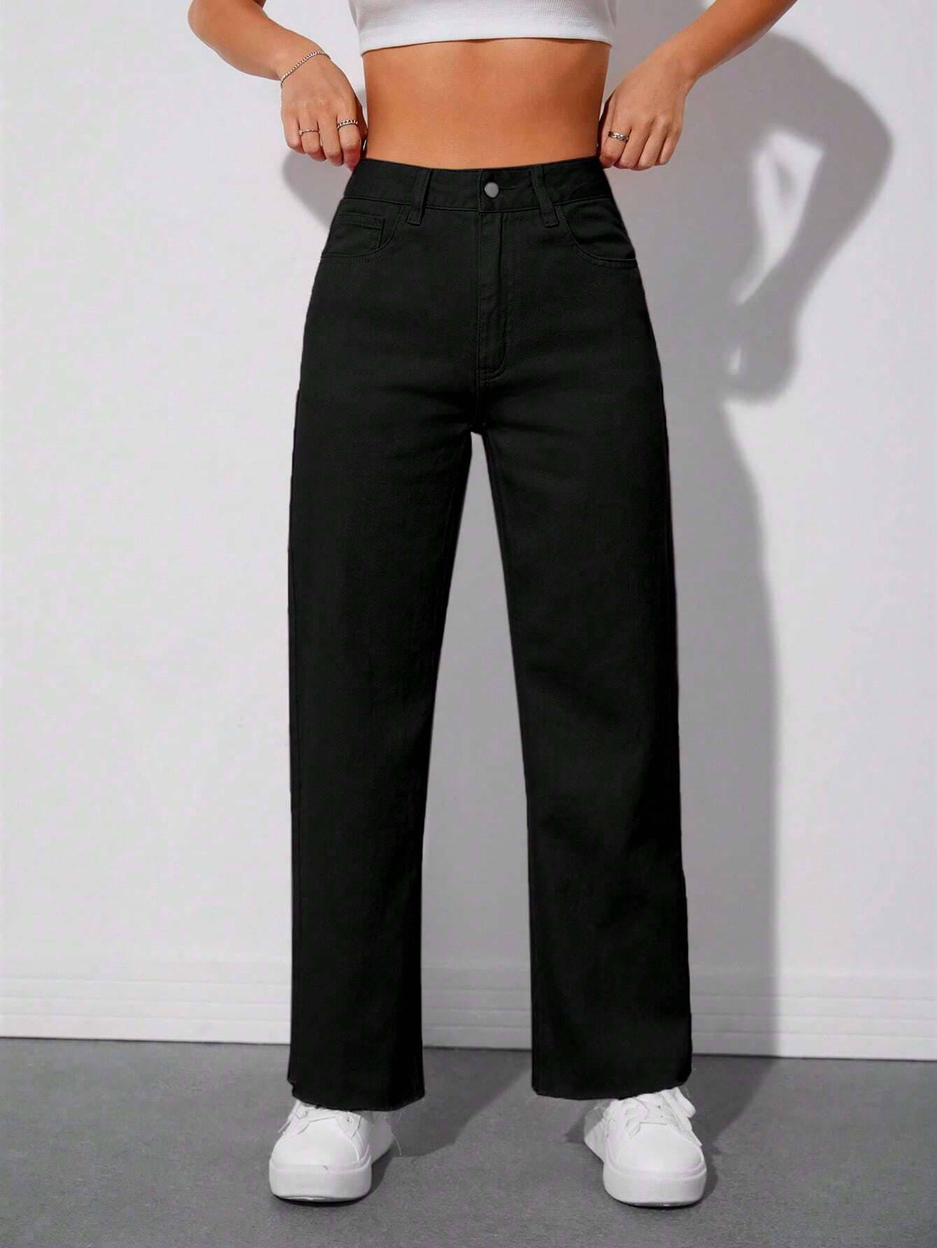     			Mercel Women's Relaxed Fit High-Rise Jeans ( Black )