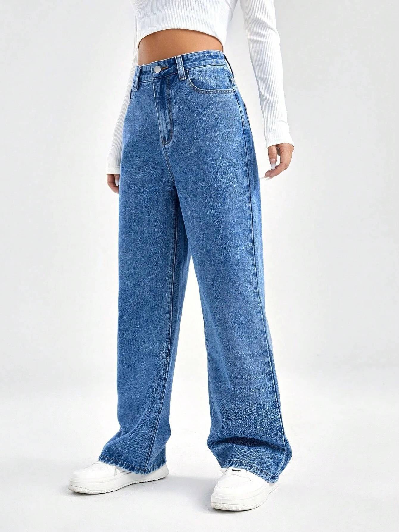     			Mercel Women's Relaxed Fit High-Rise Jeans ( Light Blue )
