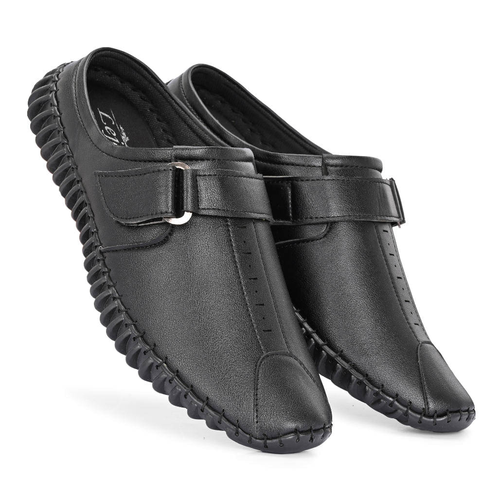 Neakser Open half Sandal Black Men's Lifestyle Shoes Neakser Open half Sandal Black Men's Lifestyle Shoes