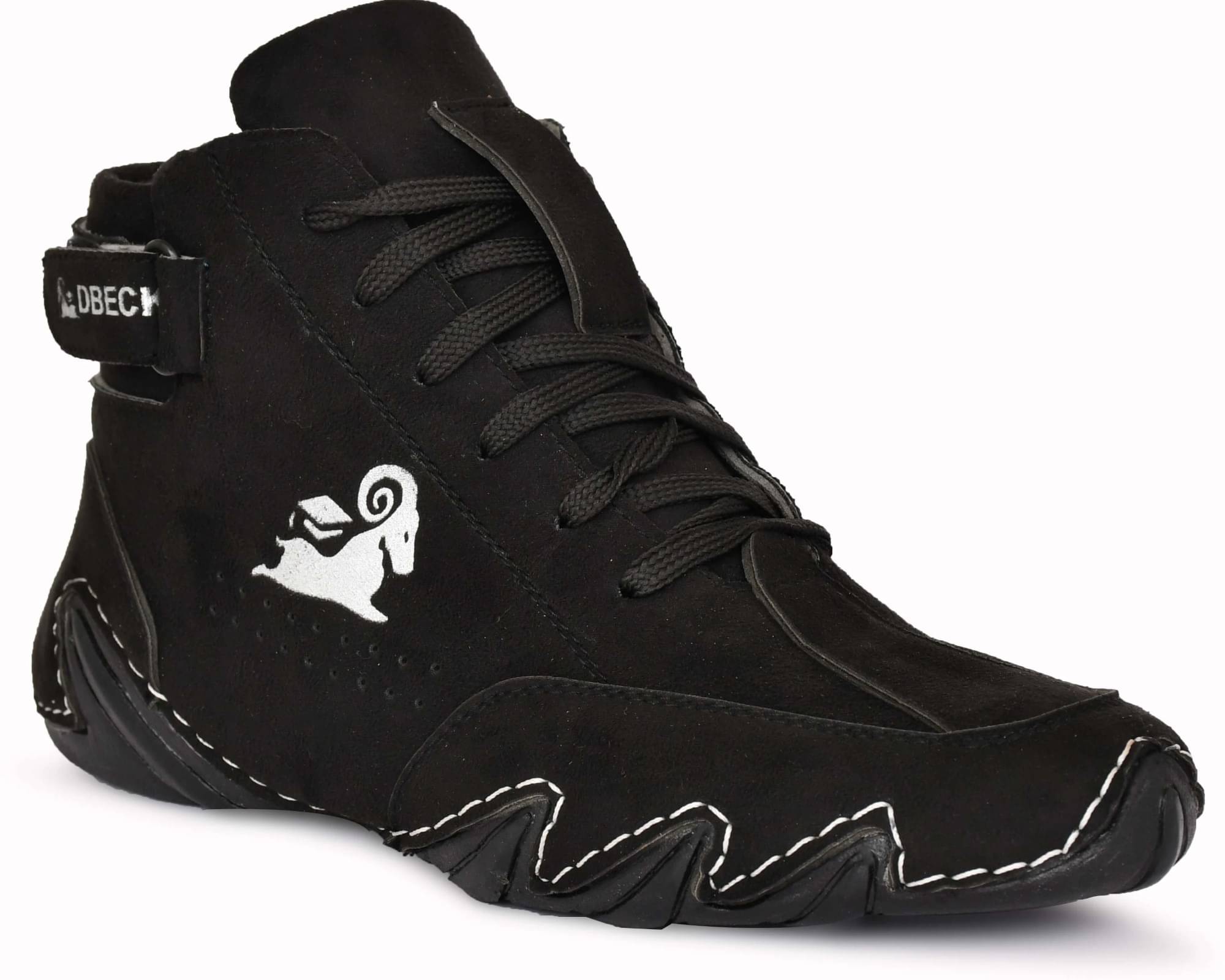     			OZJI Black Men's Slip-on Shoes