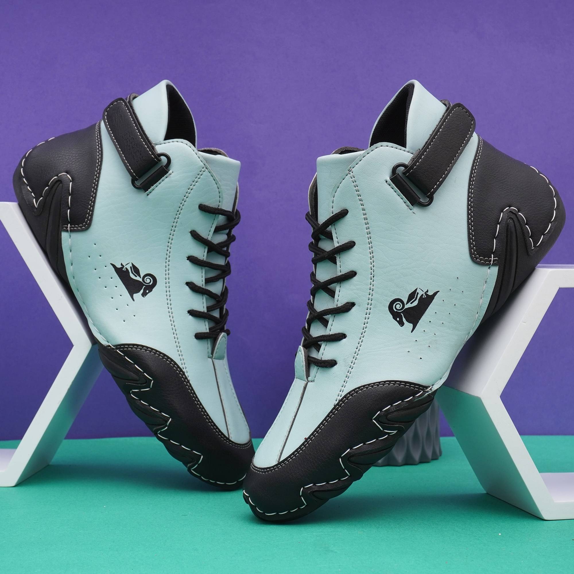     			OZJI Green Men's Slip-on Shoes