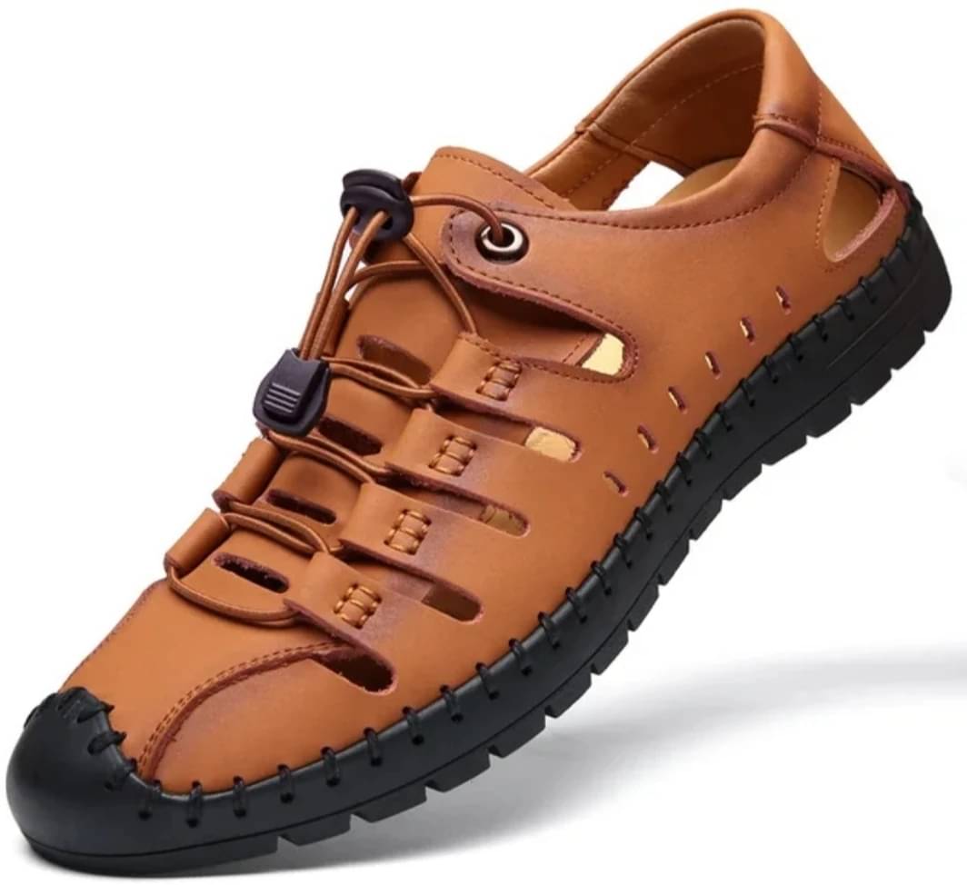     			OZJI - Tan Men's Sandals