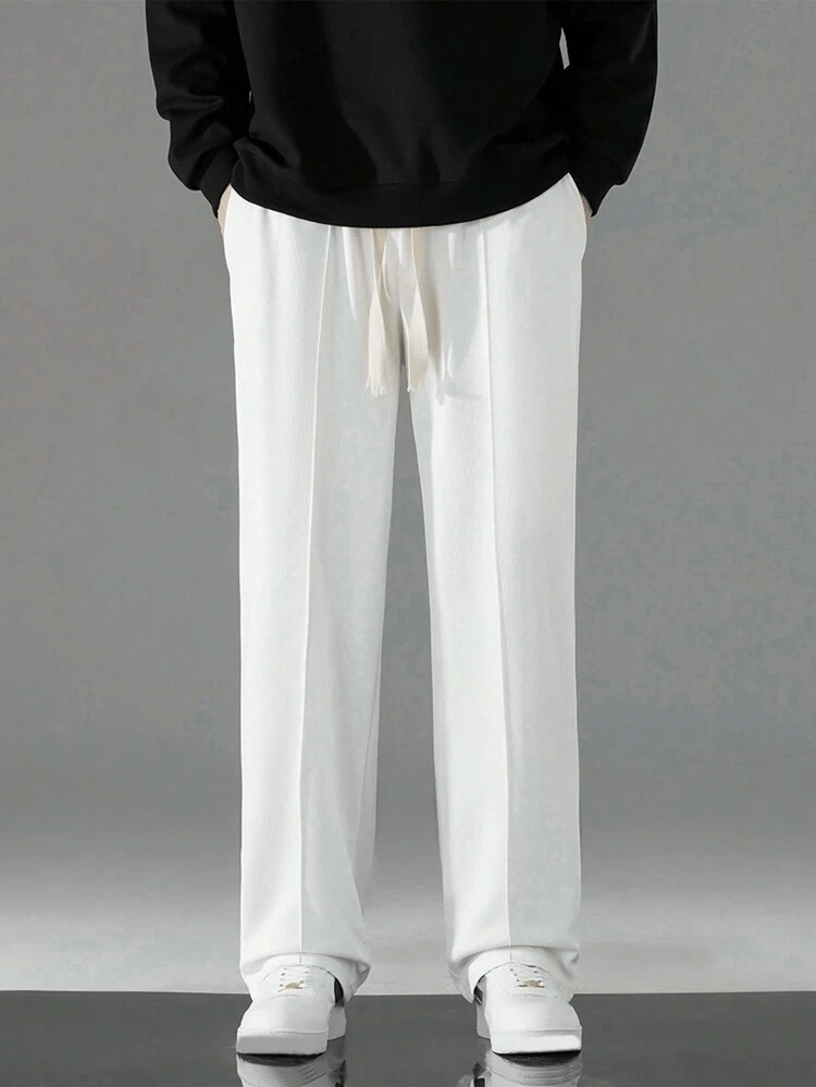     			PAVICHA Regular Flat Men's Trouser - White ( Pack of 1 )