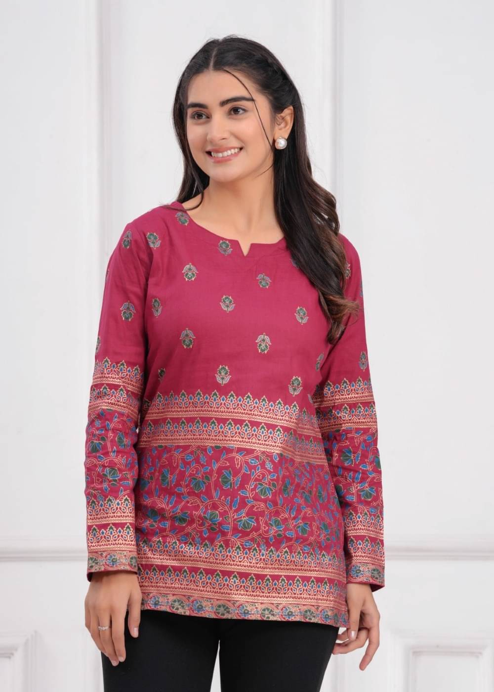 Pingaksh Women Cotton Printed Straight Kurti ( Beige ) Pingaksh Women Cotton Printed Straight Kurti ( Beige )