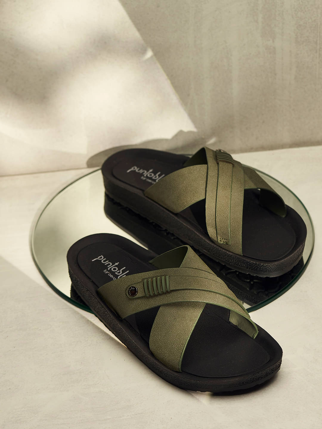     			Puntoblu Olive Men's Daily Slipper
