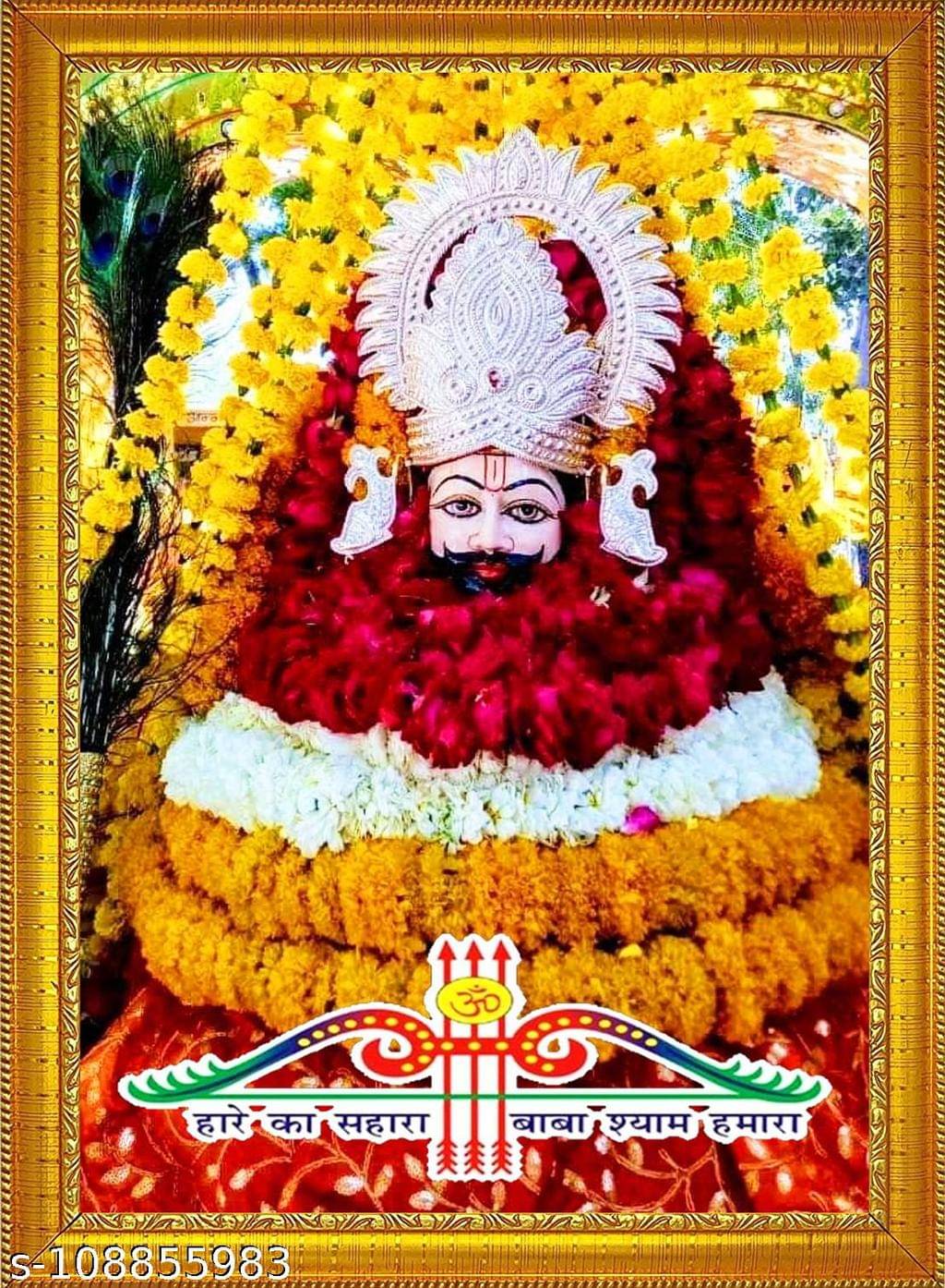     			SNDArt Set Of 1 Khatu Shyam JI Paintings With Frame For Home Decor Gift Items 11 x 14 inch
