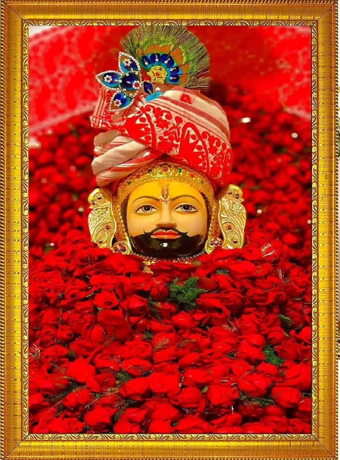 SNDArt Set Of 1 Khatu Shyam JI Paintings With Frame For Home Decor Gift Items 11 x 14 inch SNDArt Set Of 1 Khatu Shyam JI Paintings With Frame For Home Decor Gift Items 11 x 14 inch
