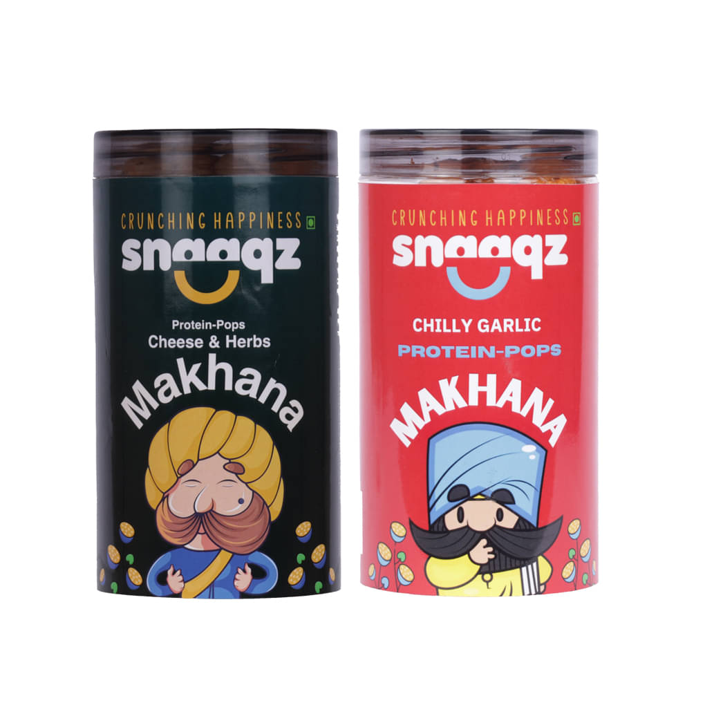     			Snaaqz Lotus Seeds Pop /Gorgon Nut Puffed Kernel (Makhana) 140 g Pack of 2