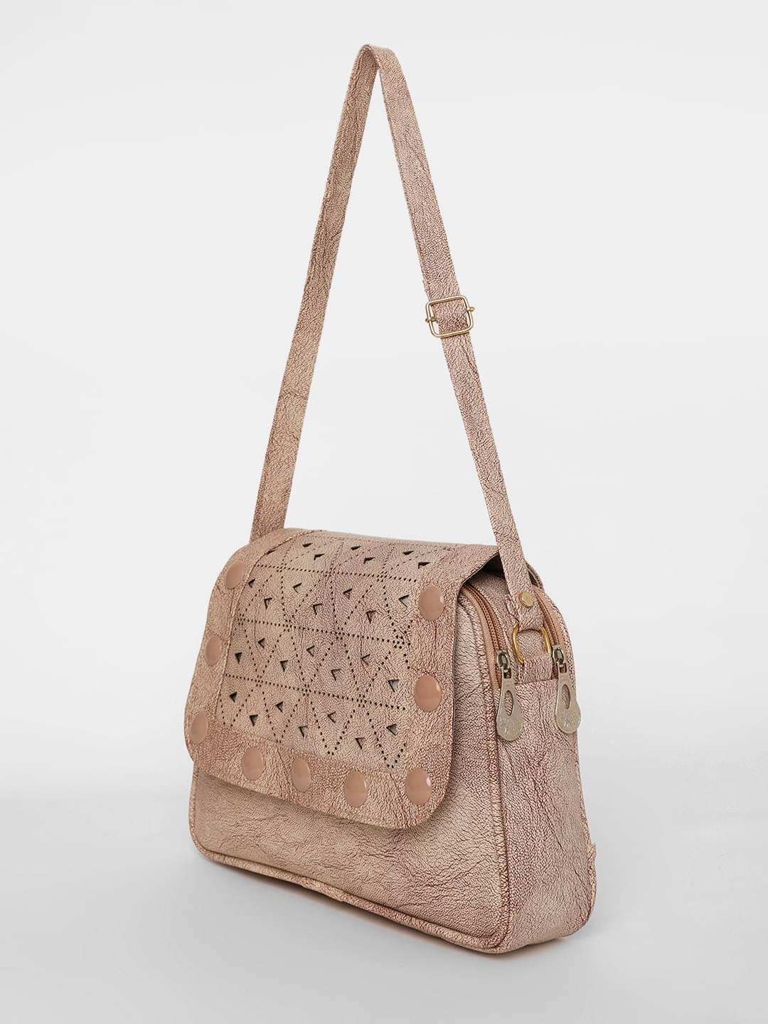     			Springberry Sling Bag PU Set of 1 ( Beige )