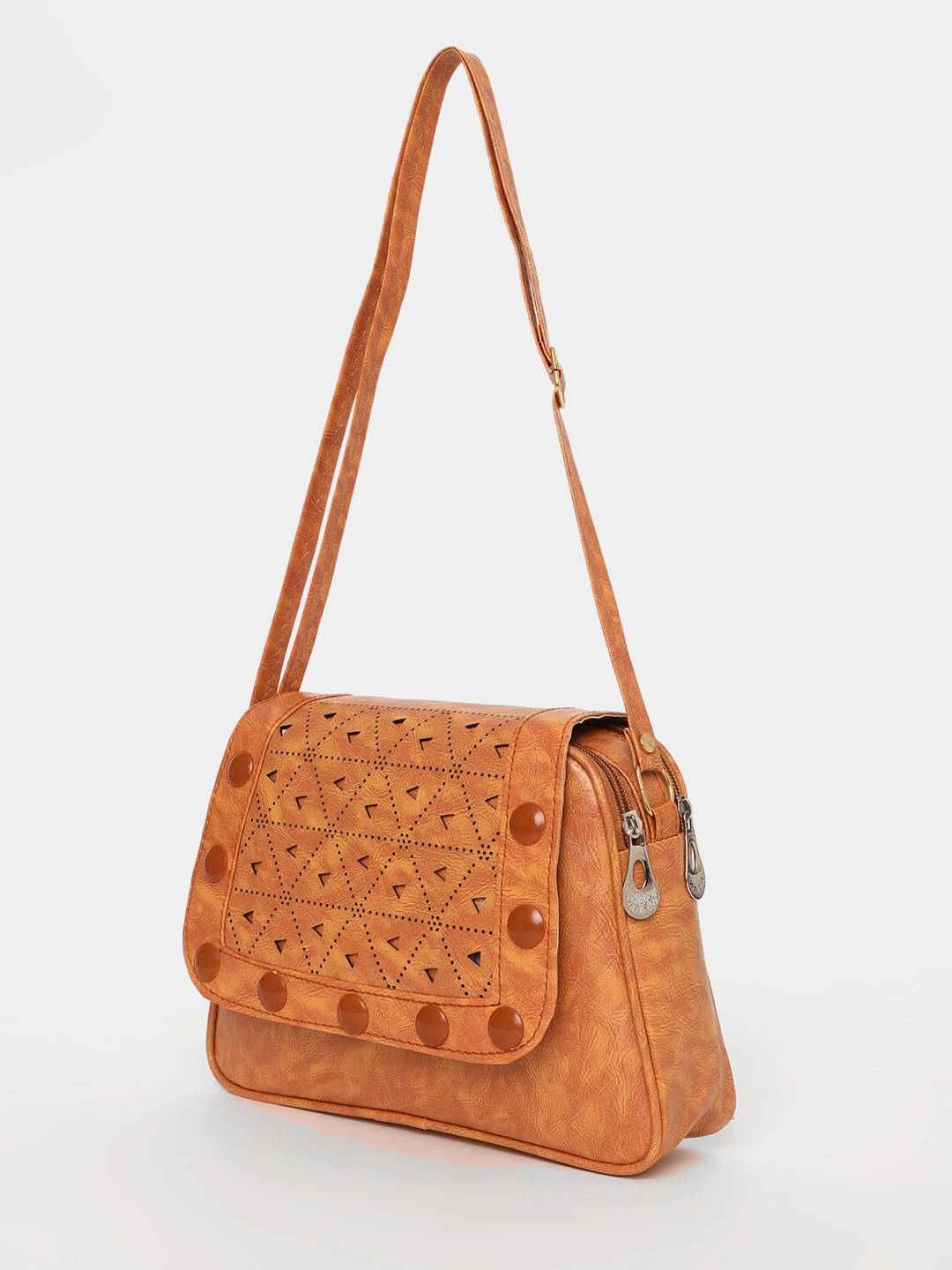     			Springberry Sling Bag PU Set of 1 ( Tan )