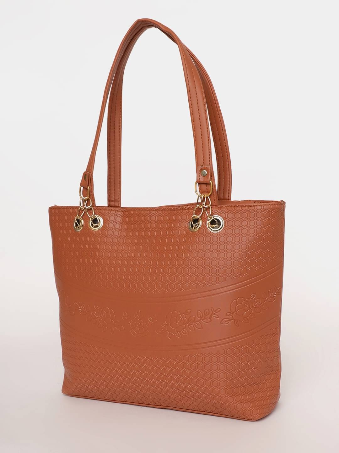     			Springberry Tote Bag PU Set of 1 ( Brown )