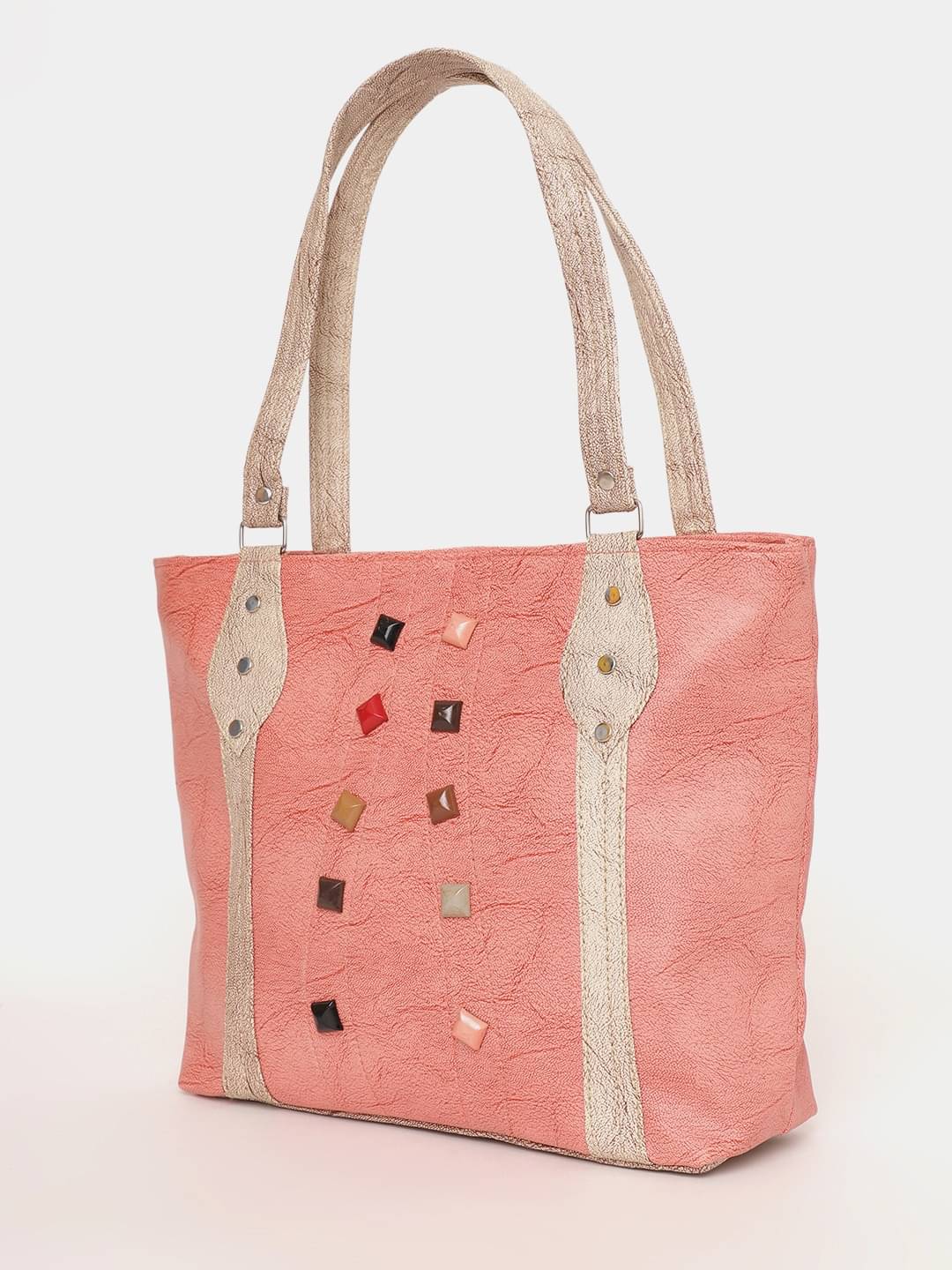     			Springberry Tote Bag PU Set of 1 ( Pink )
