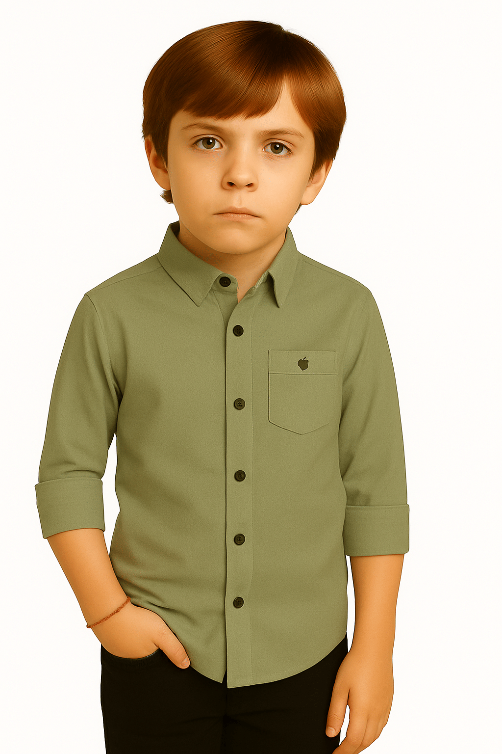 ZAKAR STYLE Pack of 1 Boys Cotton Blend Full Sleeves Shirt ( Pistachio ) ZAKAR STYLE Pack of 1 Boys Cotton Blend Full Sleeves Shirt ( Pistachio )