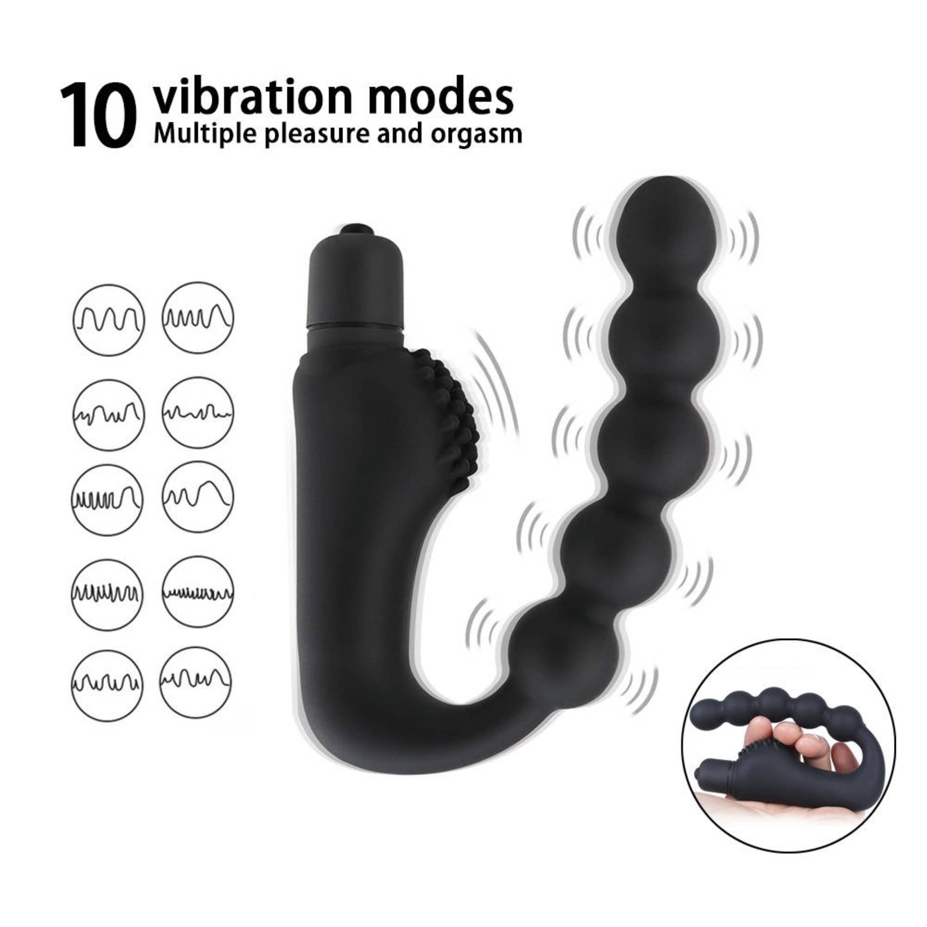     			crazynyt 5 Flexible Beads Portable Manual Massager
