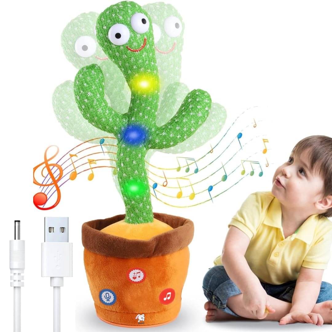     			sakimo Dancing Cactus Toy for Kids | Talking, Singing, Mimicking Plush Toy with USB Charging | Musical Interactive Toy for Boys & Girls (Green) Sakimo USB Rechargeable Dancing & Talking Cactus Toy for Kids | Musical Plush Toy (Pack Of 1)