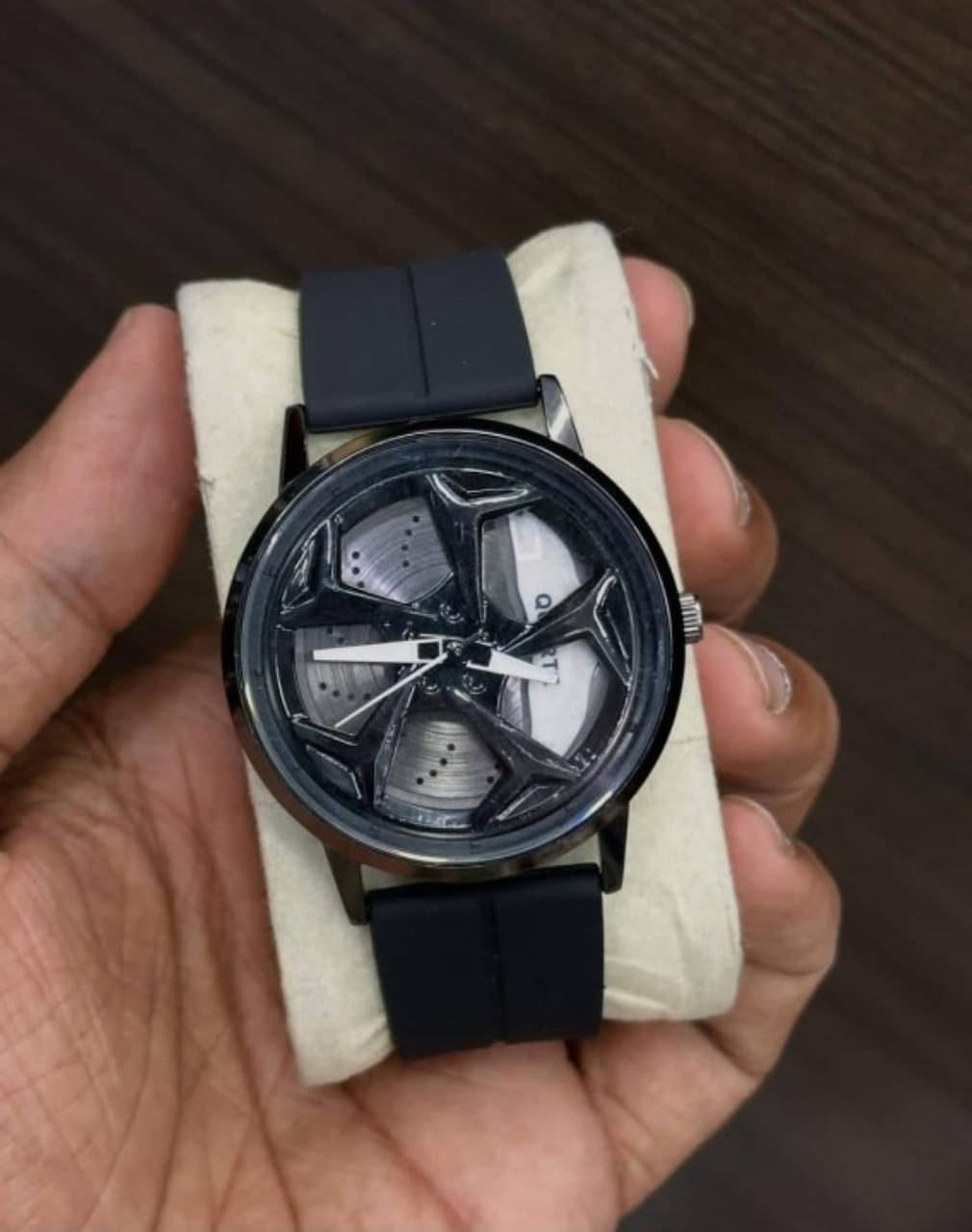     			Abrexo Black Silicon Analog Men's Watch