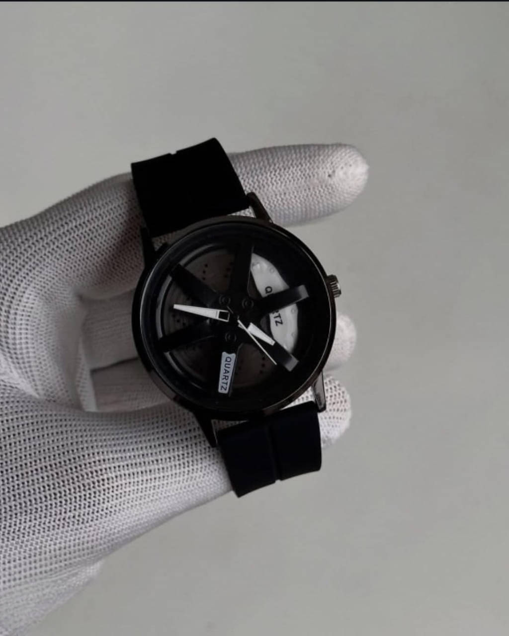     			Abrexo Black Silicon Analog Men's Watch