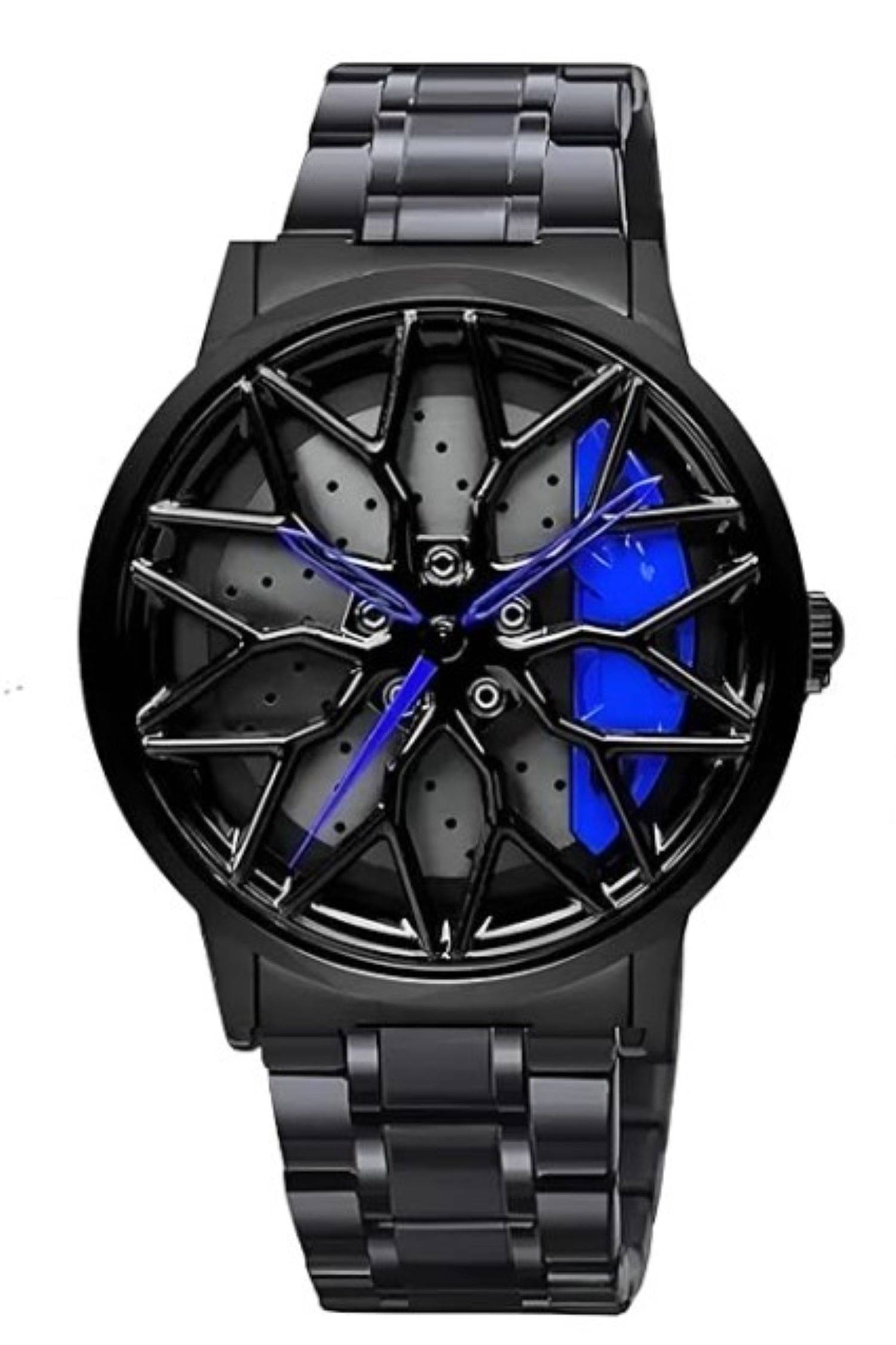     			Abrexo Black Stainless Steel Analog Men's Watch