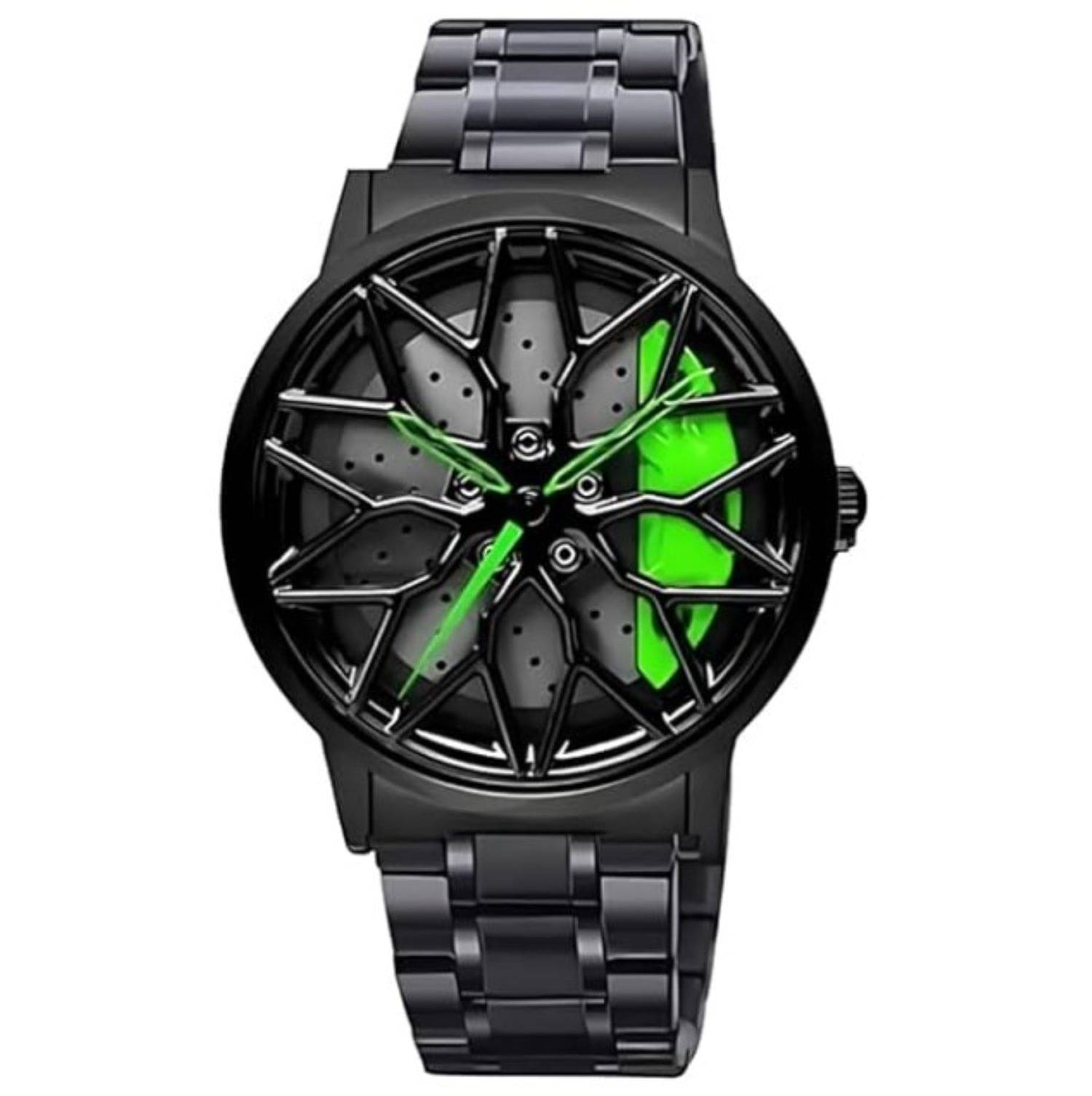     			Abrexo Black Stainless Steel Analog Men's Watch