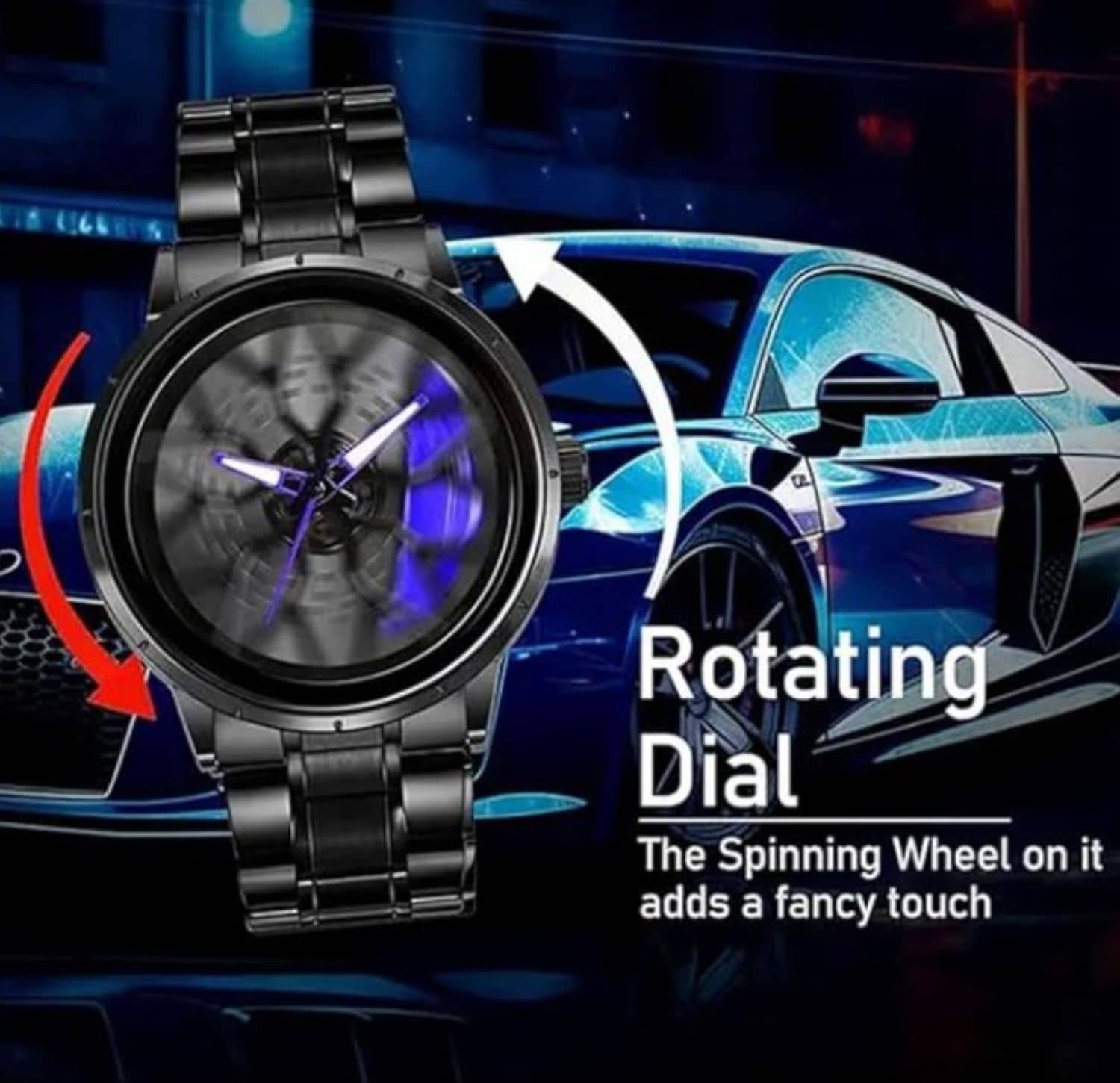 Abrexo Black Stainless Steel Analog Men's Watch
