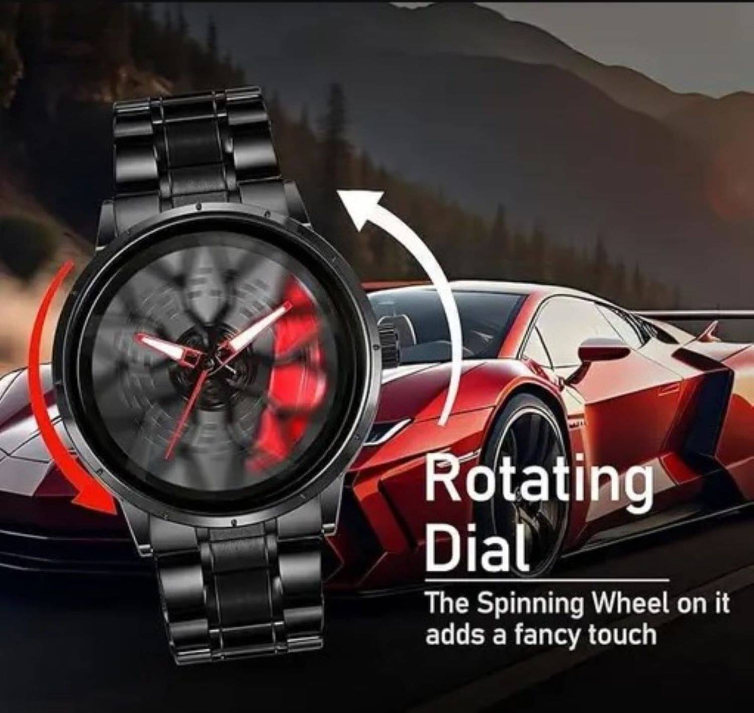     			Abrexo Black Stainless Steel Analog Men's Watch