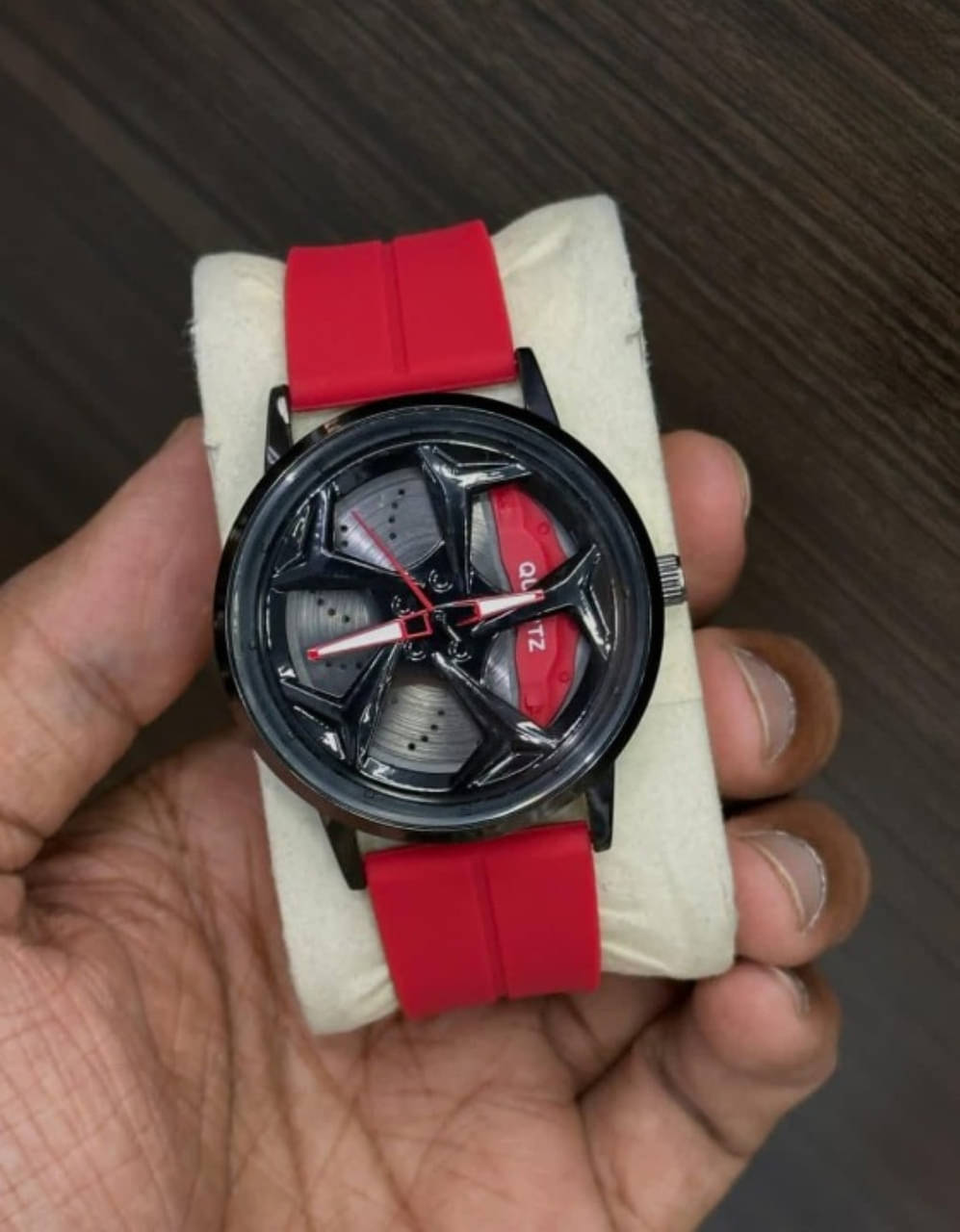     			Abrexo Red Silicon Analog Men's Watch