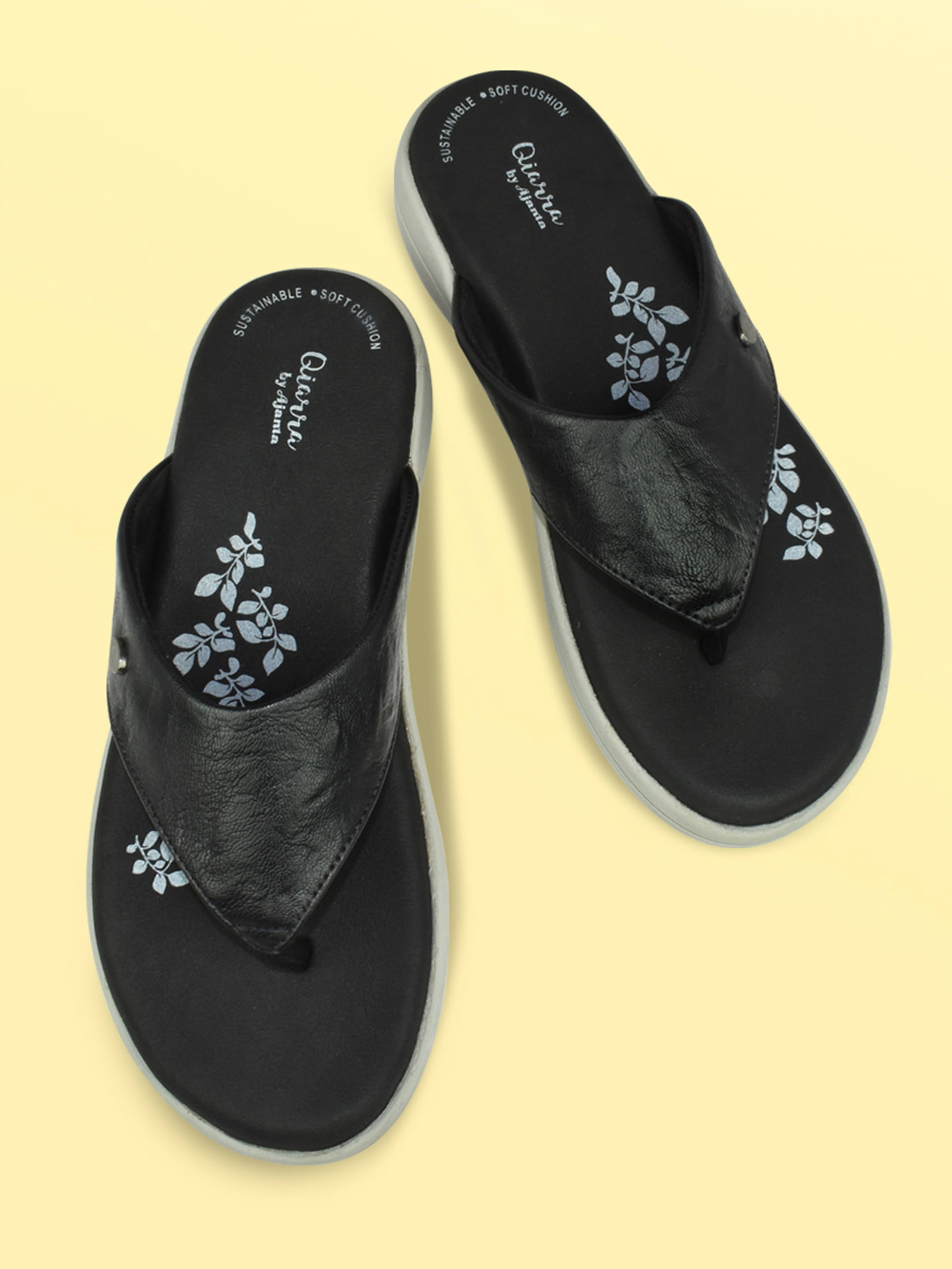 Ajanta Black Women's Flats     			Ajanta Black Women's Flats