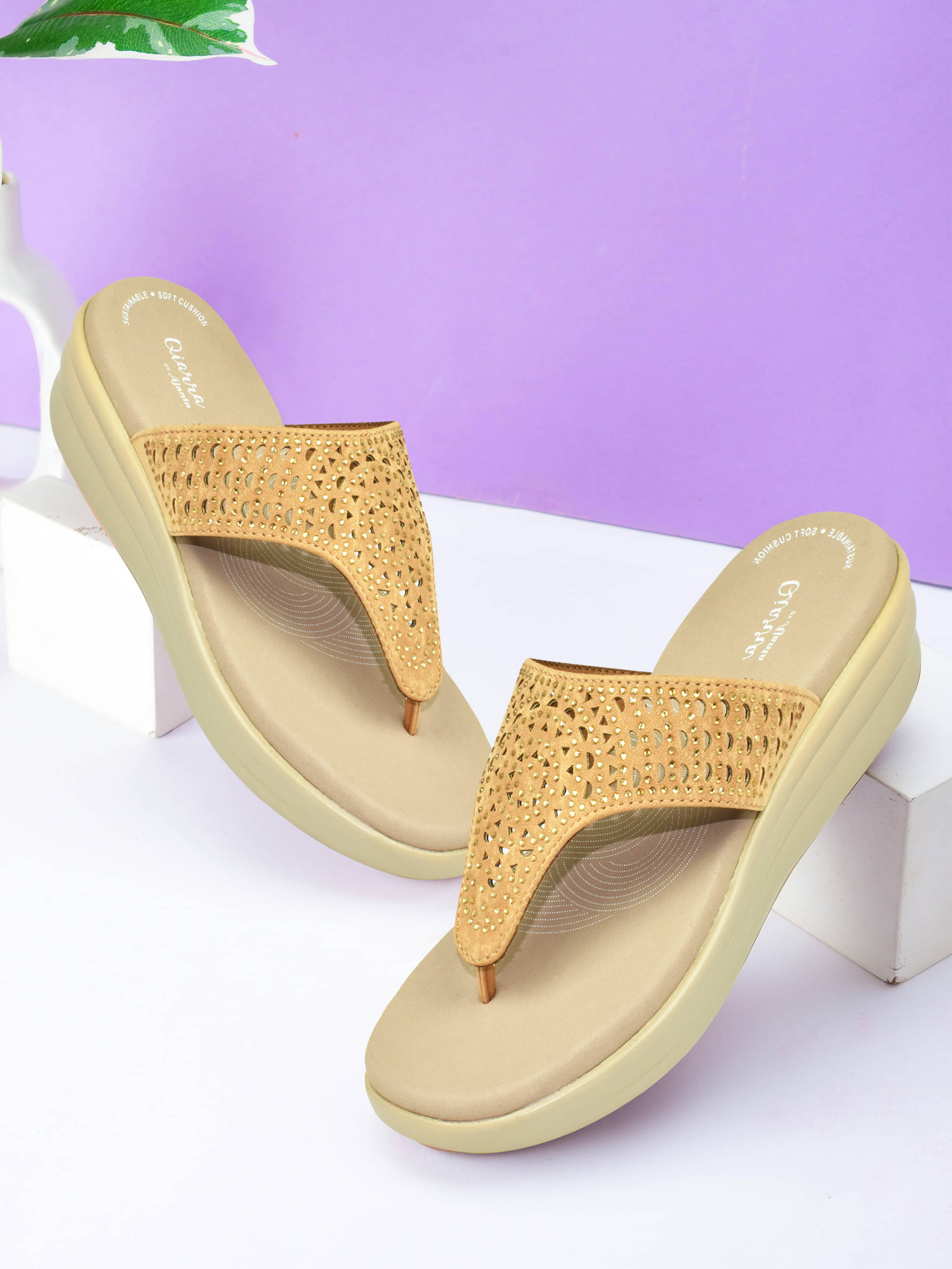     			Ajanta Brown Women's Flats