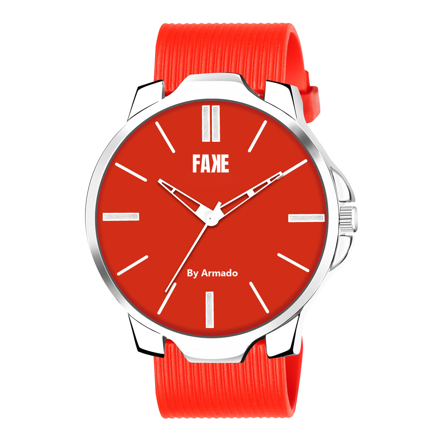     			Armado Red Silicon Analog Men's Watch