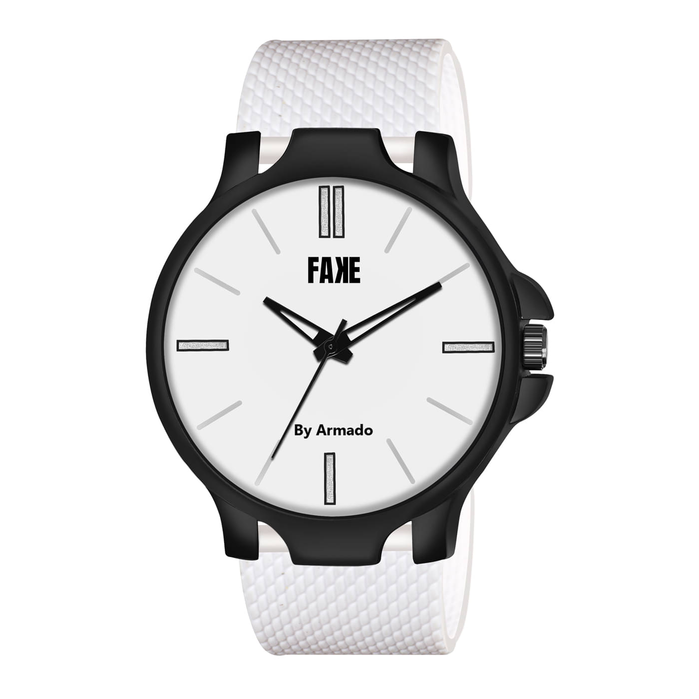     			Armado White Silicon Analog Men's Watch