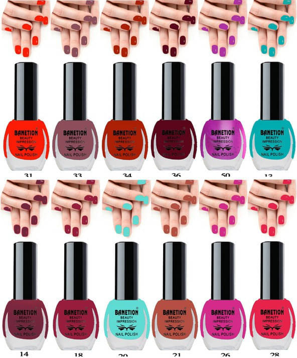     			Banetion Multi MATTE Nail Polish 84 ( Pack of 12 )