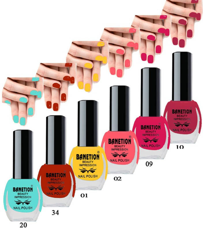     			Banetion Multi MATTE Nail Polish 42 ( Pack of 6 )