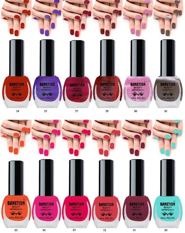     			Banetion Multi MATTE Nail Polish 84 ( Pack of 12 )