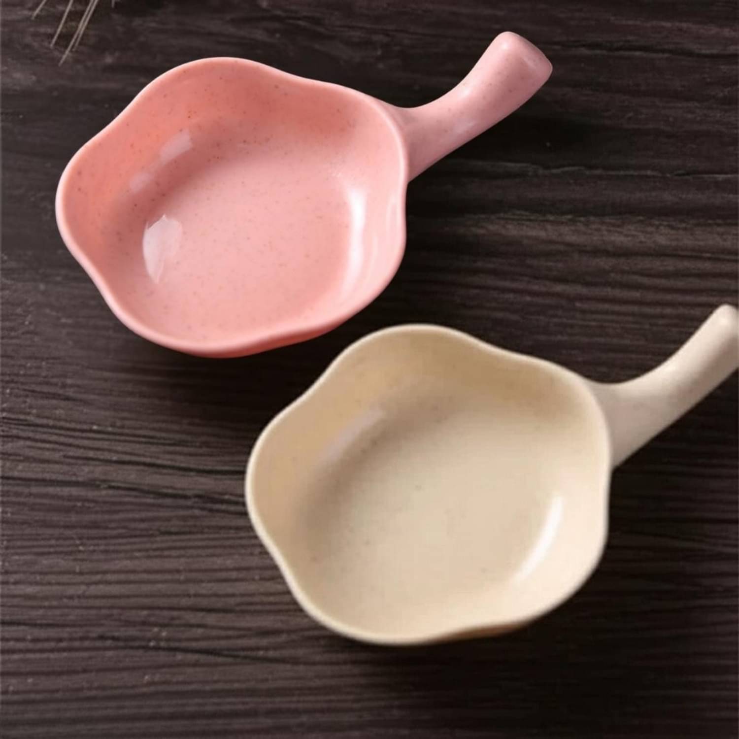     			Baskety 2 Pcs Plastic Multi Color Dessert Plate