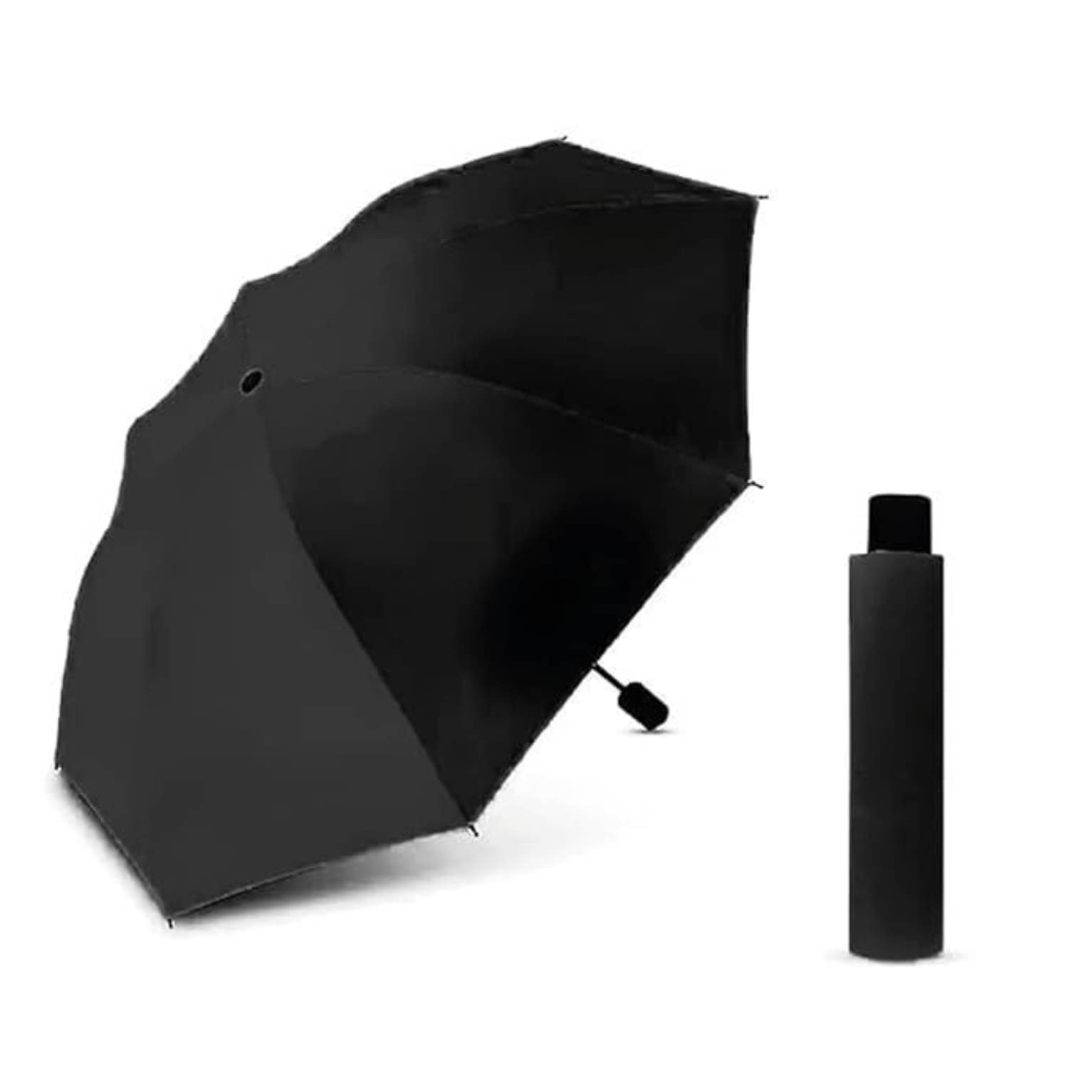     			Baskety Black 2 Fold Umbrella