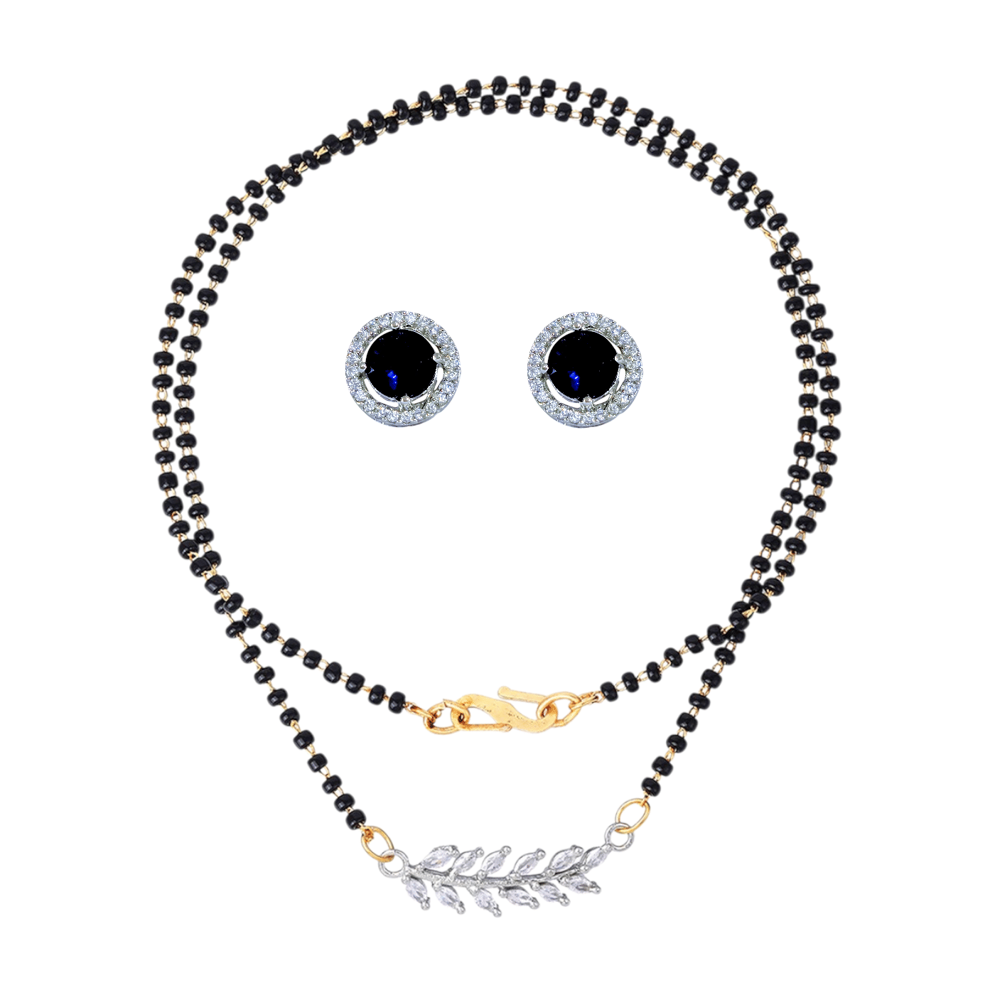 Charms Blue Mangalsutra Set ( Pack of 1 ) Charms Blue Mangalsutra Set ( Pack of 1 )