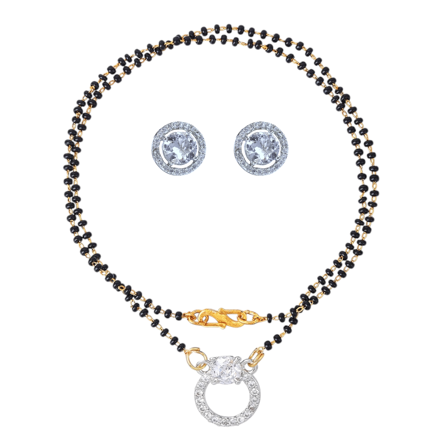     			Charms White Mangalsutra Set ( Pack of 1 )