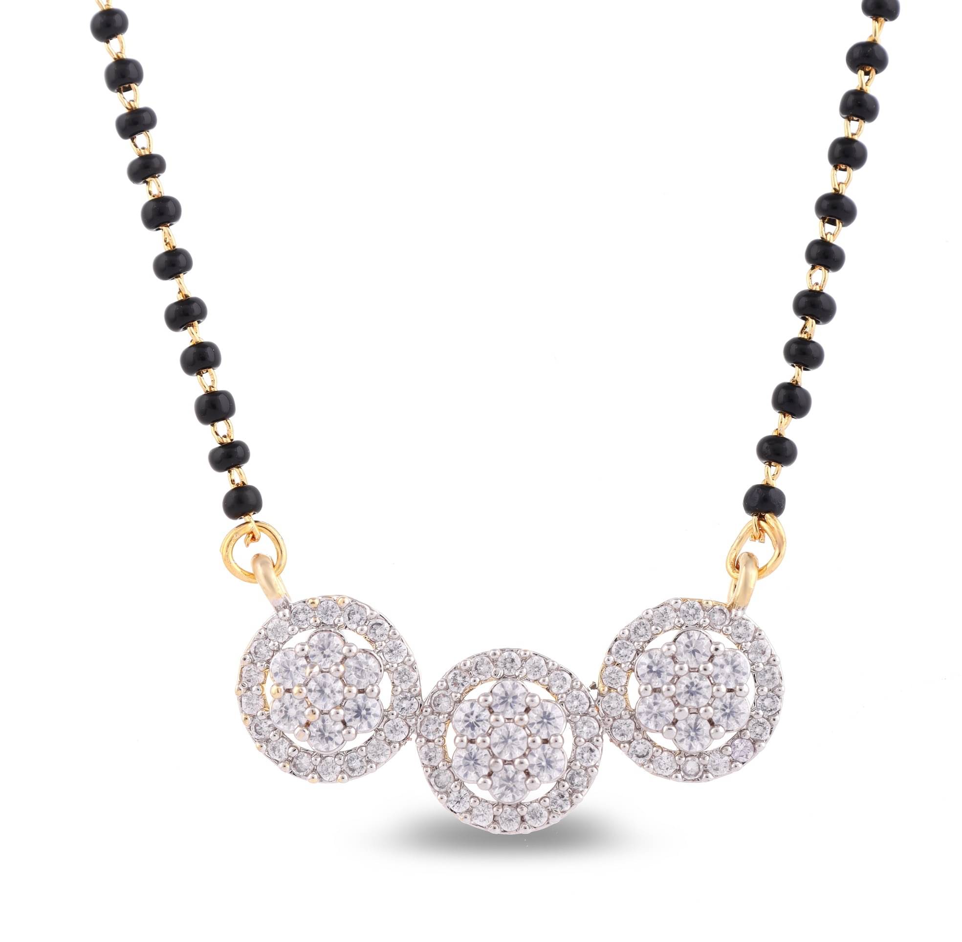     			GlowNest White Mangalsutra ( Pack of 1 )