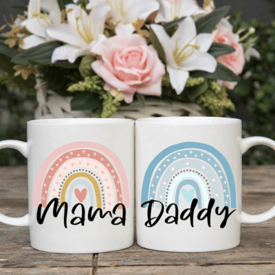     			InShreys Mamma Daddy Graphic Ceramic Coffee Mug 330 mL ( Pack of 1 )