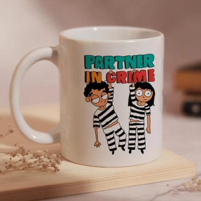 InShreys PATNER IN CRIME Graphic Ceramic Coffee Mug 340 mL ( Pack of 1 ) InShreys PATNER IN CRIME Graphic Ceramic Coffee Mug 340 mL ( Pack of 1 )