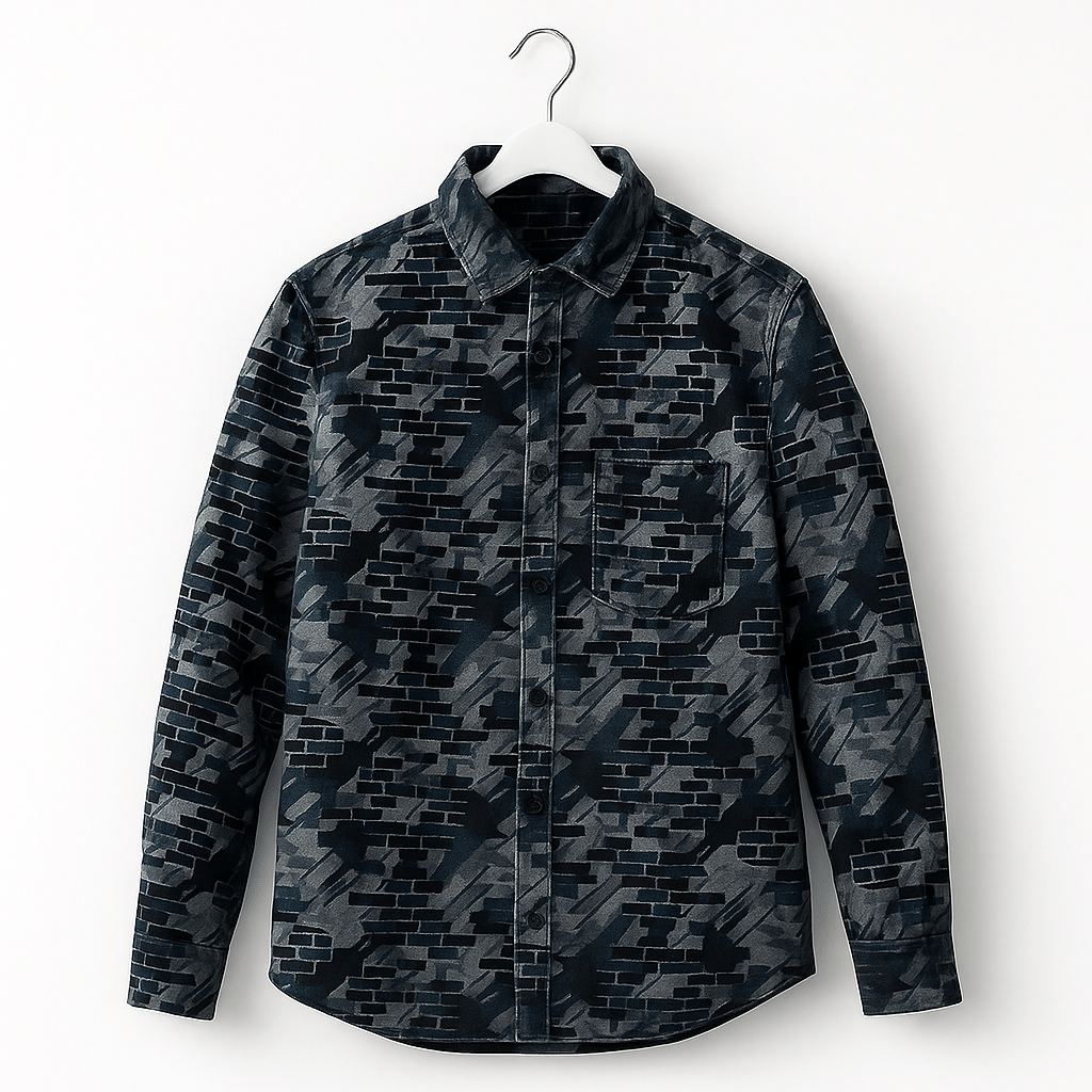 Red Pigeon Cotton Blend Regular Fit Printed Full Sleeves Men's Casual Shirt - Blue ( Pack of 1 ) Red Pigeon Cotton Blend Regular Fit Printed Full Sleeves Men's Casual Shirt - Blue ( Pack of 1 )