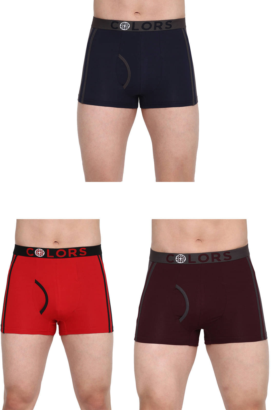 Rupa Frontline Pack of 3 Cotton Trunks For Men's ( Multicolor )     			Rupa Frontline Pack of 3 Cotton Trunks For Men's ( Multicolor )