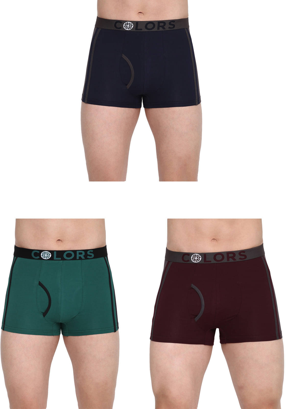 Rupa Frontline Pack of 3 Cotton Trunks For Men's ( Multicolor ) Rupa Frontline Pack of 3 Cotton Trunks For Men's ( Multicolor )