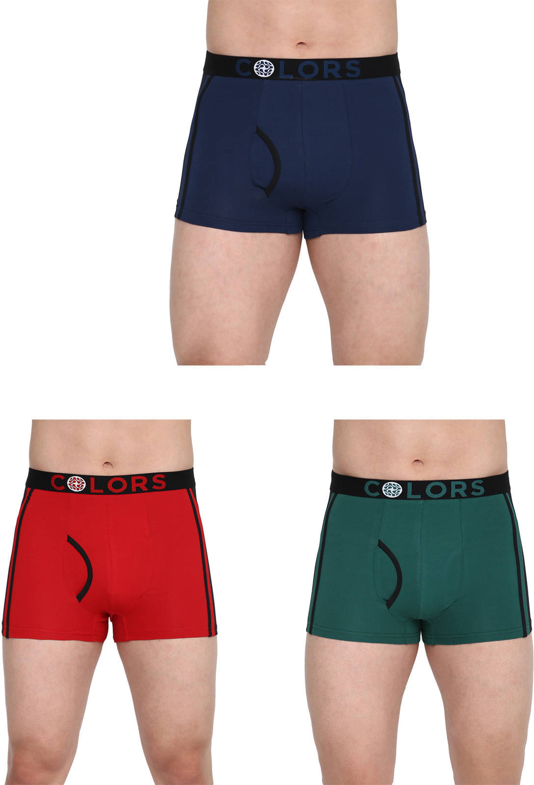 Rupa Frontline Pack of 3 Cotton Trunks For Men's ( Multicolor ) Rupa Frontline Pack of 3 Cotton Trunks For Men's ( Multicolor )