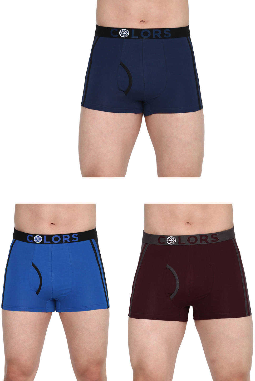Rupa Frontline Pack of 3 Cotton Trunks For Men's ( Multicolor )     			Rupa Frontline Pack of 3 Cotton Trunks For Men's ( Multicolor )