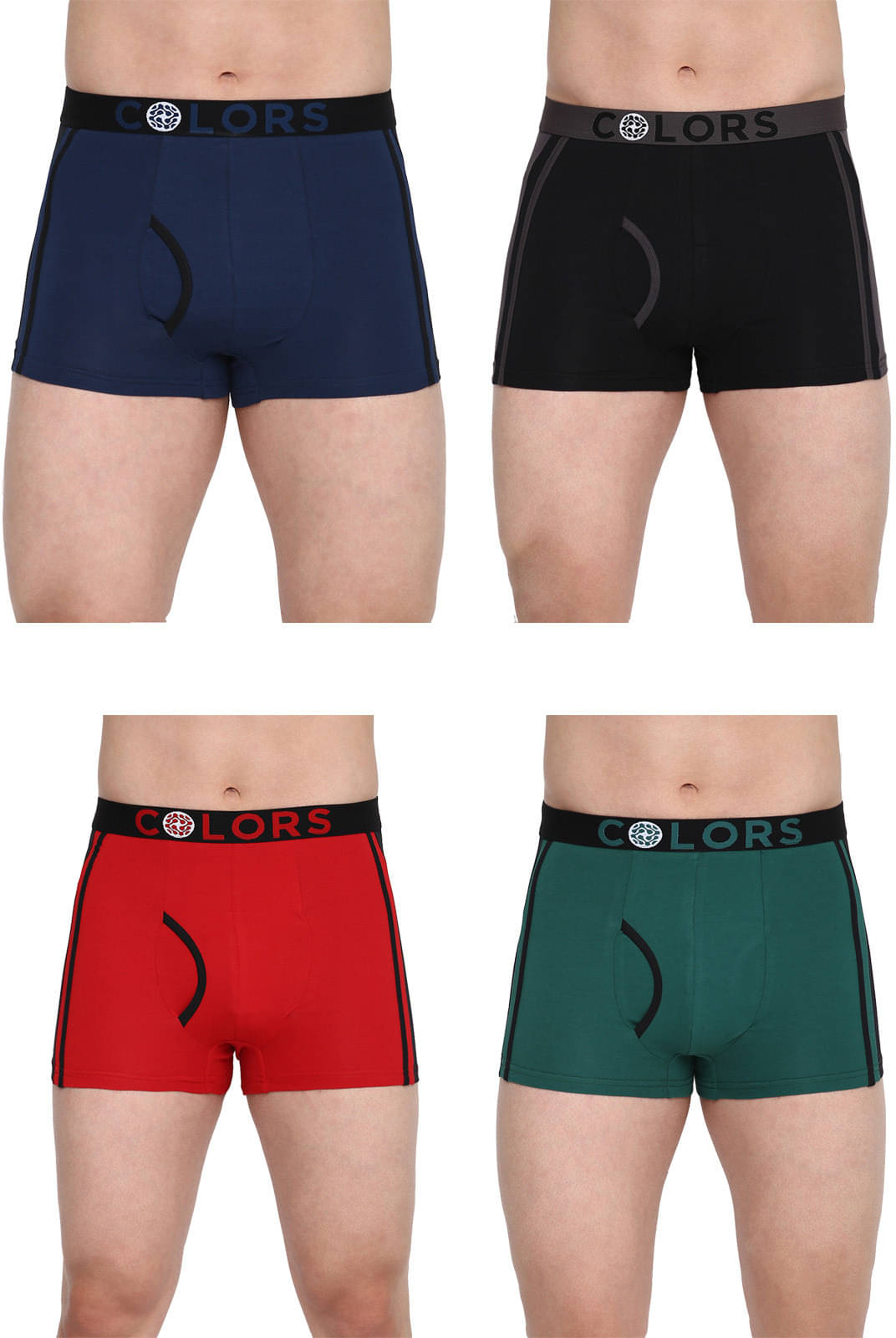 Rupa Frontline Pack of 4 Cotton Trunks For Men's ( Multicolor ) Rupa Frontline Pack of 4 Cotton Trunks For Men's ( Multicolor )